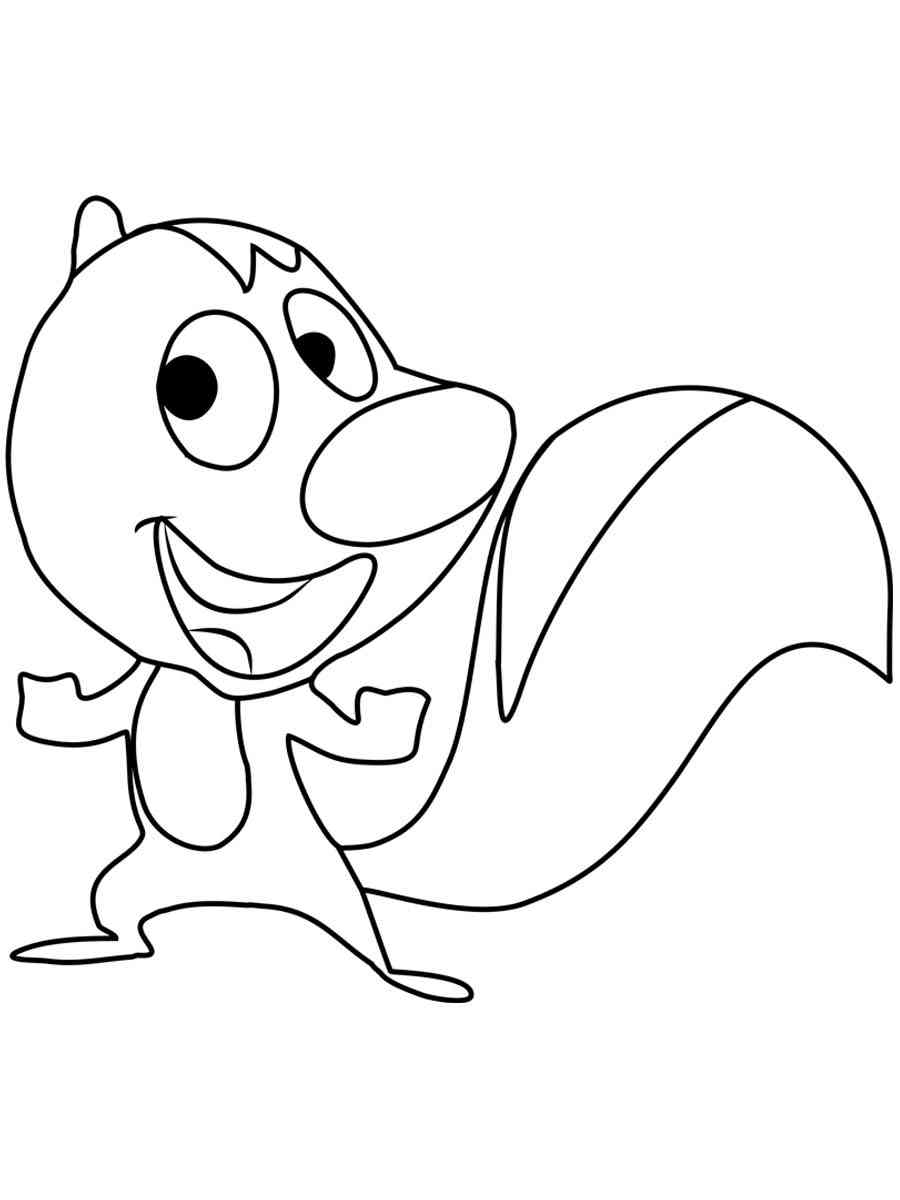 Skunk Fu coloring pages