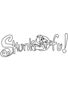 Skunk Fu coloring page 16 - Free printable