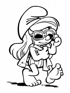Smurfette coloring page 3 - Free printable