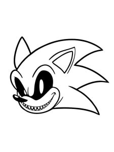 Sonic EXE coloring page 9 - Free printable