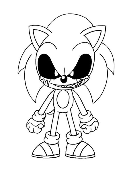 Sonic EXE coloring pages