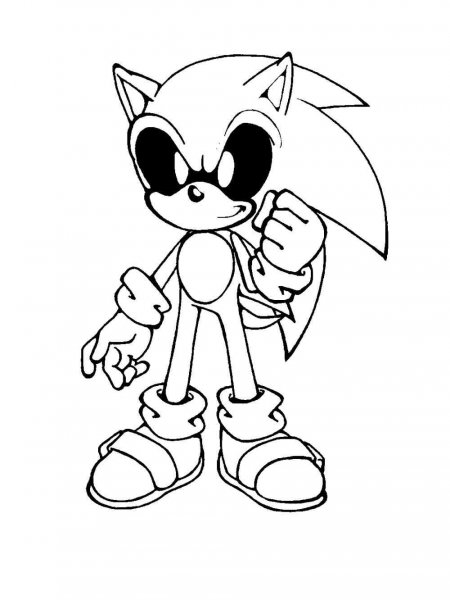 Sonic EXE coloring pages