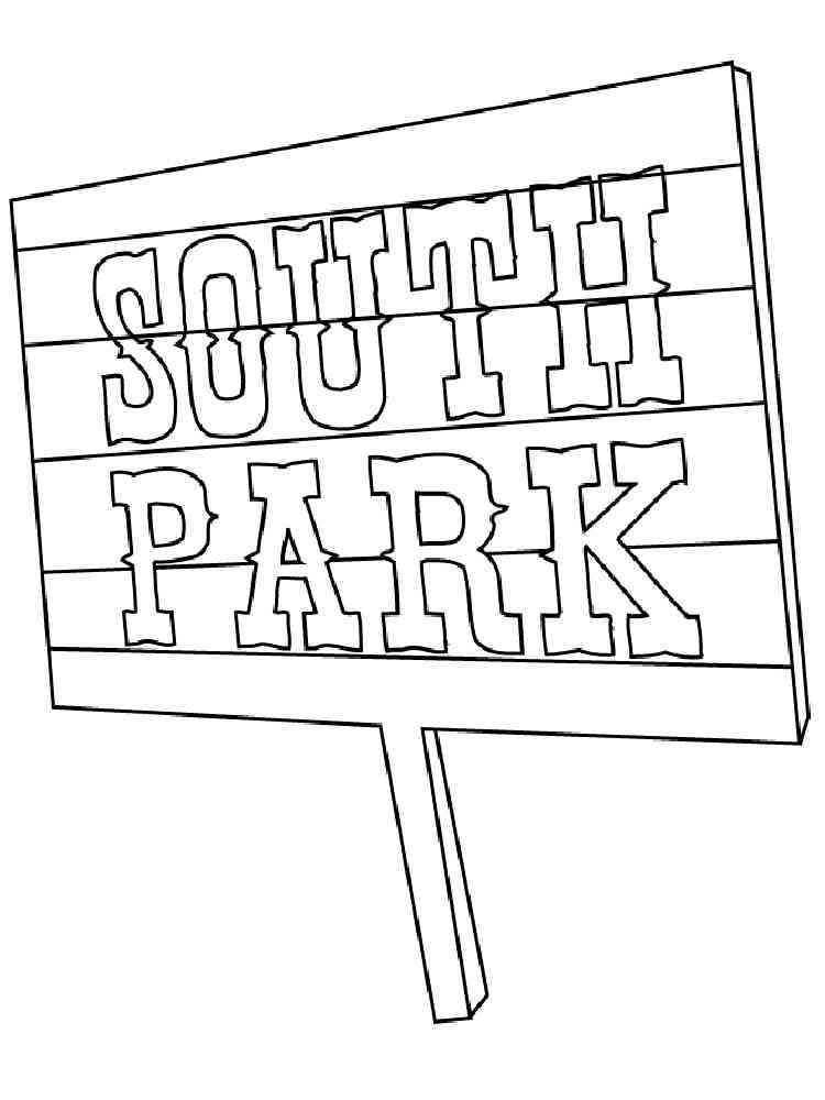 South Park coloring pages. Download and print South Park coloring pages