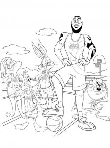 Space Jam coloring page 11 - Free printable