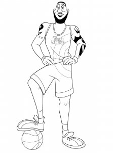 Space Jam coloring page 12 - Free printable