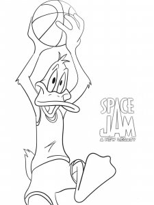 Space Jam coloring page 2 - Free printable