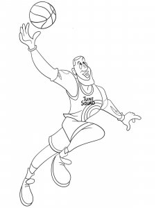 Space Jam coloring page 3 - Free printable