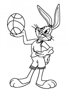 Space Jam coloring page 4 - Free printable