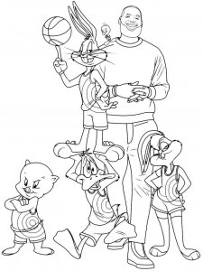 Space Jam coloring page 5 - Free printable
