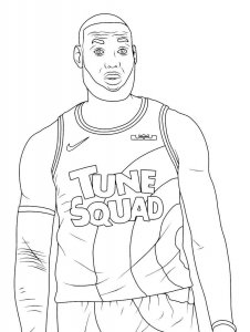 Space Jam coloring page 8 - Free printable