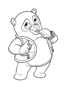 Special Agent Oso coloring page 1 - Free printable