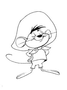 Speedy Gonzales coloring page 1 - Free printable