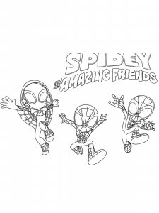 Spidey and His Amazing Friends coloring page 6 - Free printable