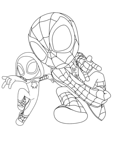 Spidey and His Amazing Friends coloring pages