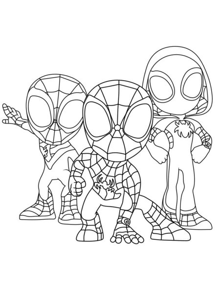 Spidey and His Amazing Friends coloring pages