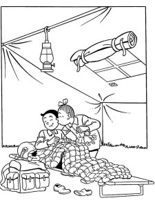 Spike and Suzy coloring page 1 - Free printable