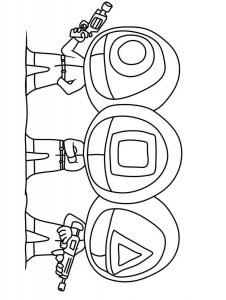 Squid Game coloring page 6 - Free printable