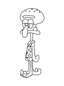Squidward coloring page 11 - Free printable