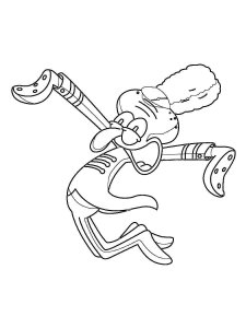 Squidward coloring page 6 - Free printable
