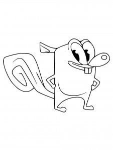 Squirrel Boy coloring page 6 - Free printable