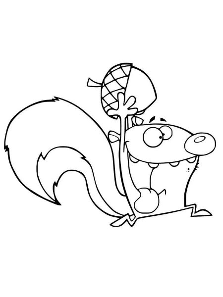 squirrel boy coloring page online