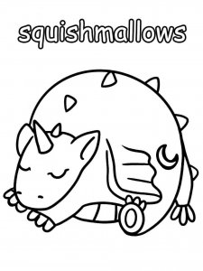 Squishmallows coloring page 20 - Free printable