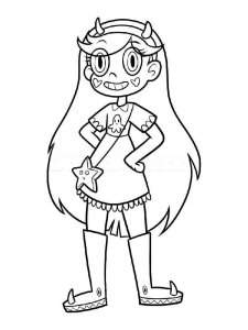 Star vs. the Forces of Evil coloring page 13 - Free printable