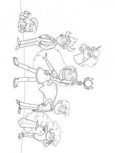Star vs. the Forces of Evil coloring page 16 - Free printable