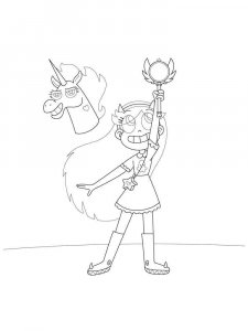Star vs. the Forces of Evil coloring page 20 - Free printable