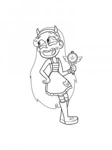 Star vs. the Forces of Evil coloring page 28 - Free printable