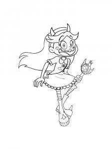 Star vs. the Forces of Evil coloring page 29 - Free printable