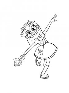 Star vs. the Forces of Evil coloring page 4 - Free printable