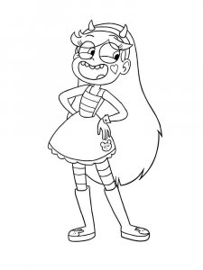Star vs. the Forces of Evil coloring page 35 - Free printable