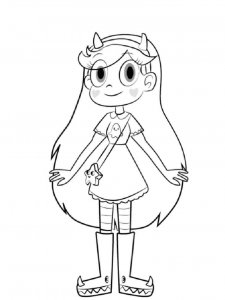 Star vs. the Forces of Evil coloring page 36 - Free printable