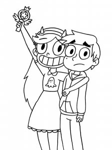 Star vs. the Forces of Evil coloring page 38 - Free printable