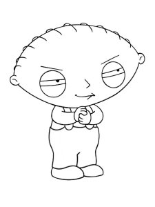 Stewie Griffin coloring page 1 - Free printable