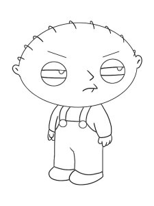 Stewie Griffin coloring page 10 - Free printable