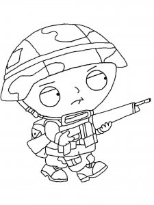 Stewie Griffin coloring page 11 - Free printable