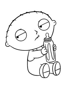 Stewie Griffin coloring page 12 - Free printable