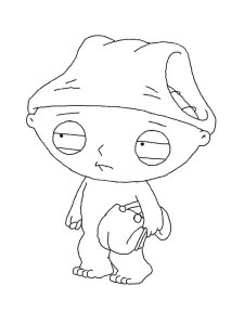 Stewie Griffin coloring page 2 - Free printable