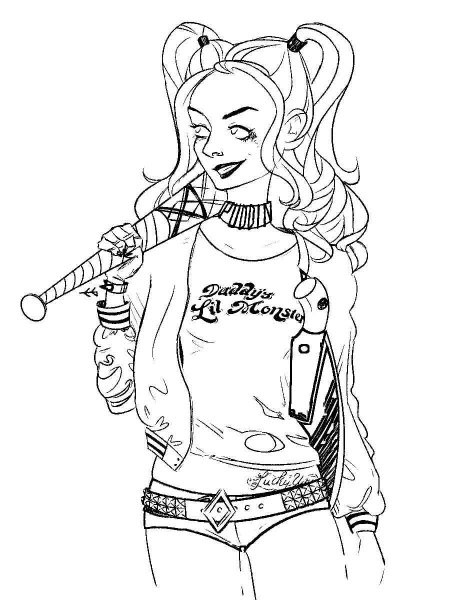 Suicide Squad coloring pages