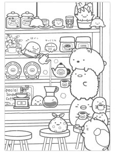 Sumikko Gurashi coloring page 4 - Free printable