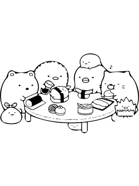 Sumikko Gurashi Coloring Pages