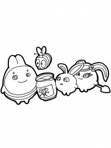 Sunny Bunnies coloring page 1 - Free printable