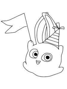 Sunny Bunnies coloring page 5 - Free printable