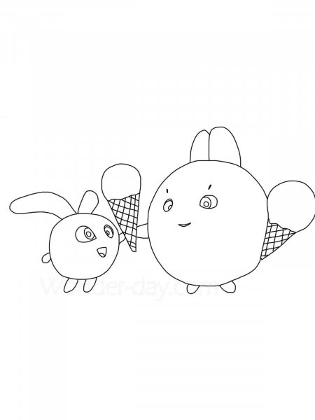 Sunny Bunnies coloring pages