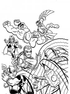 Super Hero Squad coloring page 7 - Free printable