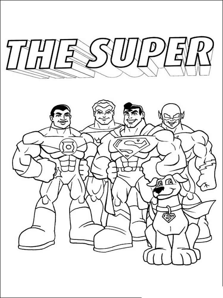 Super Friends coloring pages. Download and print Super ...