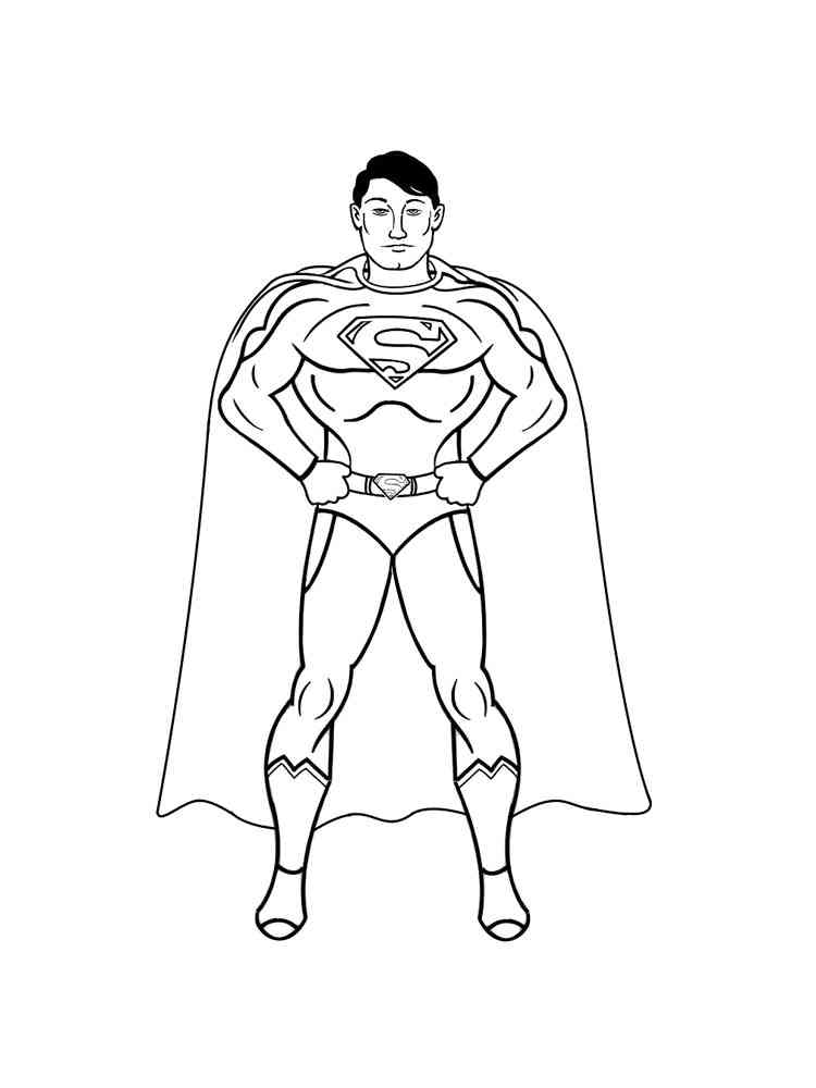 Superman coloring pages. Download and print Superman coloring pages