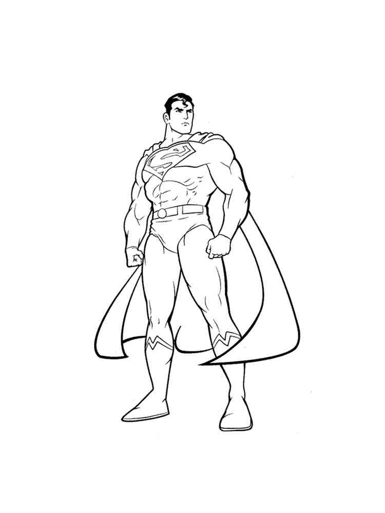 Superman Free Printable Coloring Pages For Kids